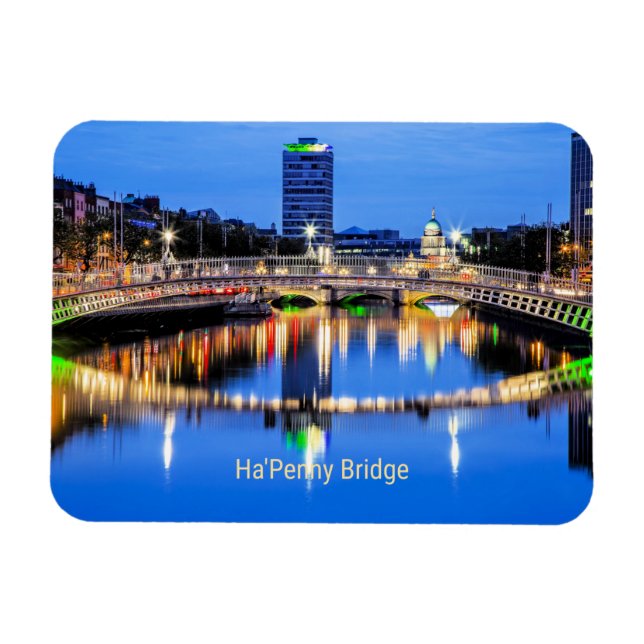 Magnet Flexible Ha'Penny Bridge, Dublin, Irlande (Horizontal)