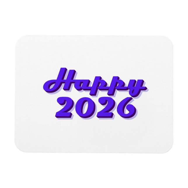 Magnet Flexible Happy 2026 (Horizontal)