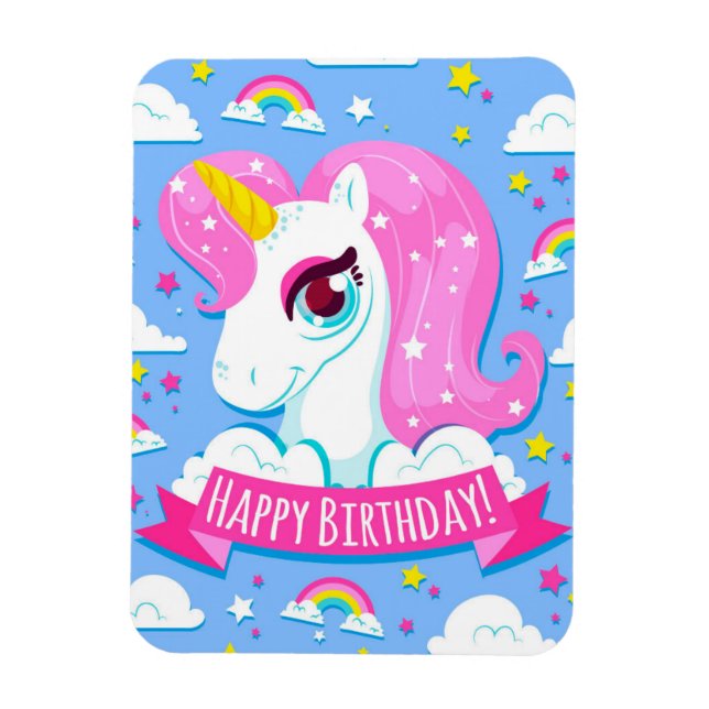 Magnet Flexible Happy Birthday (Vertical)