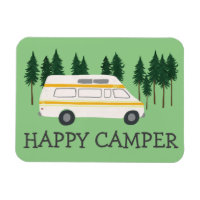 HAPPY CAMPER Vanlife RVing Motorhome Trees