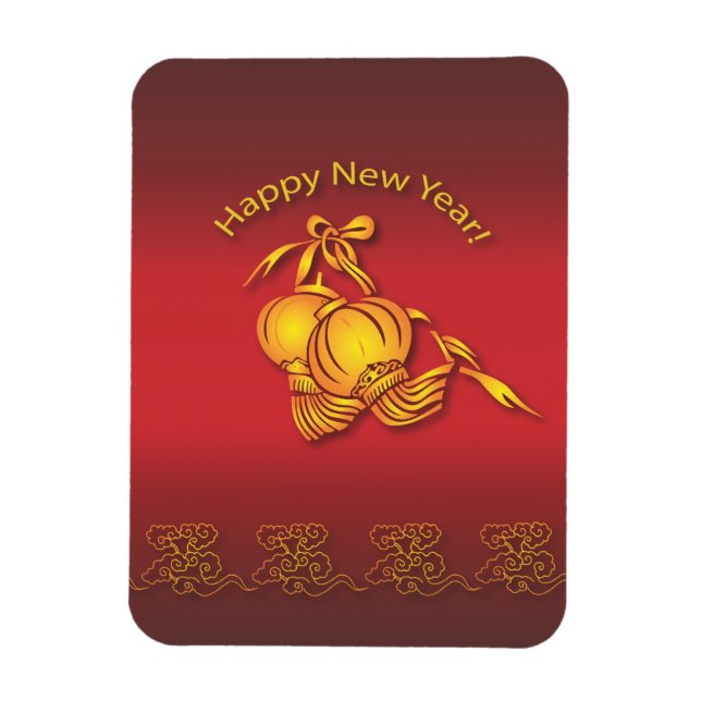 Magnet Flexible Happy Chinese New Year ! (Vertical)