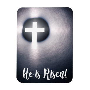 Magnet Flexible Happy Easter He Is Risen Cross