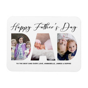 Magnet Flexible Happy Father's Day Father's Day Photo