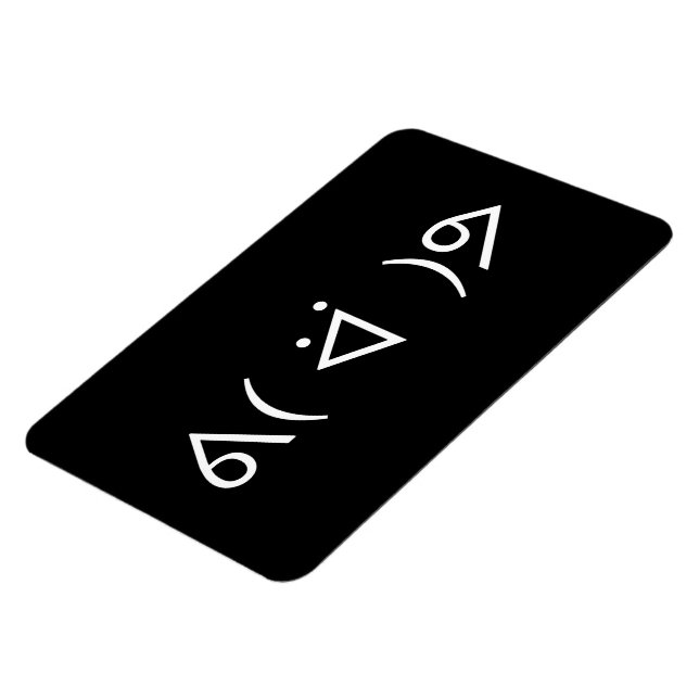 Magnet Flexible Happy Gary ᕕ( ᐛ )Meme Emoticon Text Art (Côté Gauche)