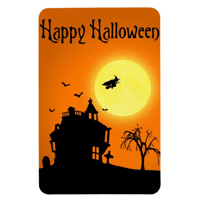 Magnet Flexible Happy Halloween Silhouette paysage (Vertical)