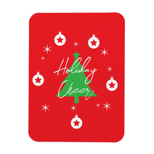 Magnet Flexible Happy Holidays Merry Christmas New Year (Vertical)