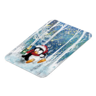 Magnet Flexible Happy Penguin - Noël