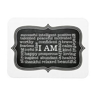 Magnet Flexible Happy Positive Thoughts Je suis affirmations