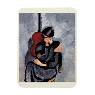 Magnet Flexible Harald Giersing - Dame foran en guitare