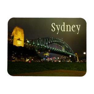 Magnet Flexible Harbour Bridge at Night, Sydney, Australie