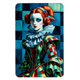 Magnet Flexible "Harlequin Elegance - Art Magnet"