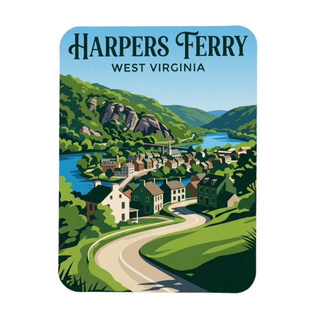 Magnet Flexible Harpers Ferry États-Unis (Vertical)