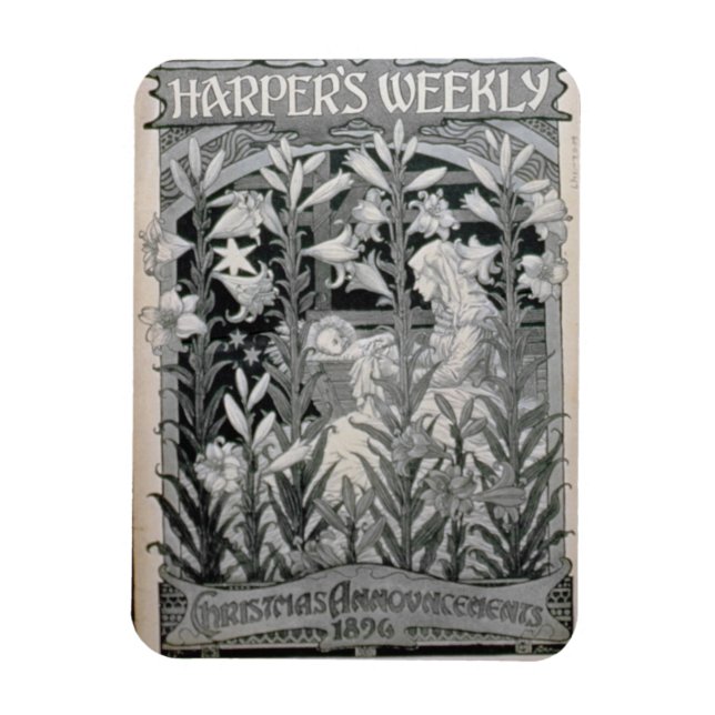 Magnet Flexible 'Harper's Weekly', Annonces de Noël 1896 (l (Vertical)