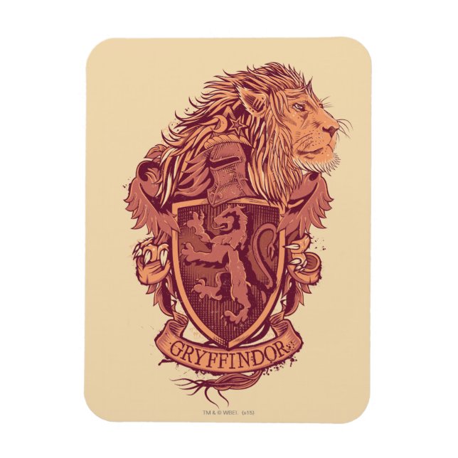 Magnet Flexible Harry Potter | Blason du Lion Gryffindor (Vertical)