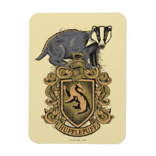 Magnet Flexible Harry Potter   Cimier de Hufflepuff avec Badger