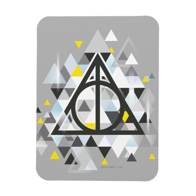 Magnet Flexible Harry Potter | Geometric Deathly Hallows (Vertical)