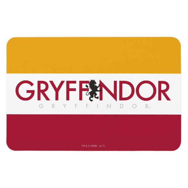 Magnet Flexible Harry Potter | Gryffindor House Pride Crest (Horizontal)