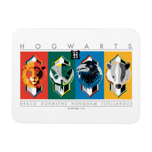 Magnet Flexible Harry Potter   HOGWARTS™ House Sigils