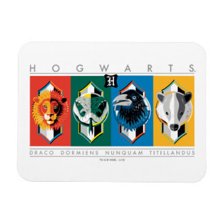 Magnet Flexible Harry Potter | Sigles de maison HOGWARTS™