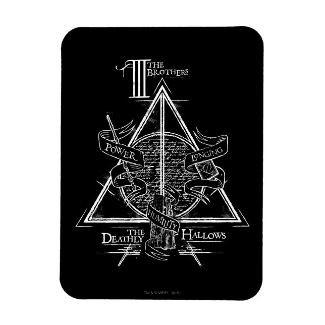 Magnet Flexible Harry Potter Spell | HAUTEUR DE MORT Graphique (Vertical)