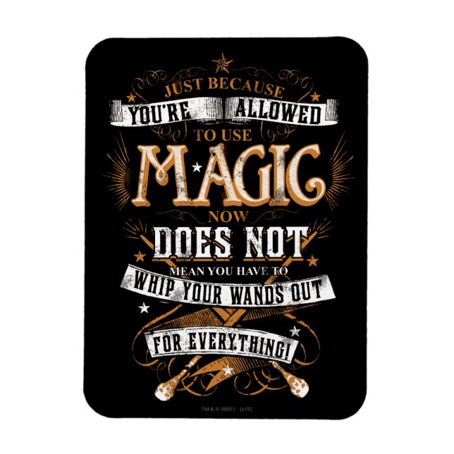 Magnet Flexible Harry Potter Spell | Juste parce que vous êtes aut (Vertical)