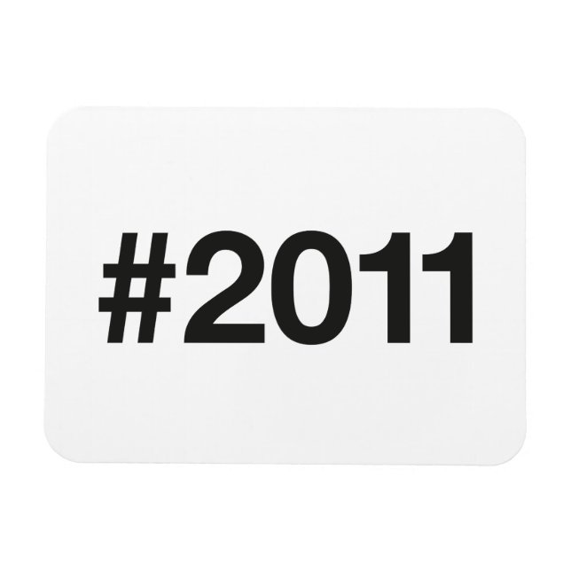 Magnet Flexible Hashtag 14 Anniversaire 2011 (Horizontal)