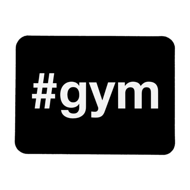 Magnet Flexible Hashtag GYM (Horizontal)