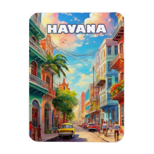 Magnet Flexible Havana, a city of a thousand colors