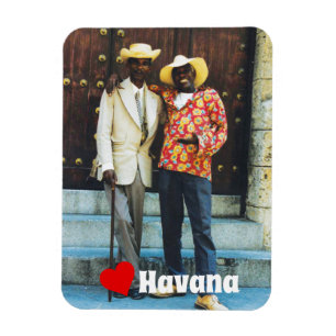 Magnet Flexible Havana Cuba Hommes en robe traditionnelle