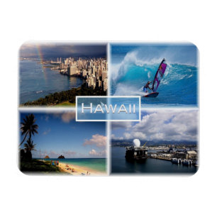 Magnet Flexible Hawaii - Vue Honolulu - La Perouse - Lanikai