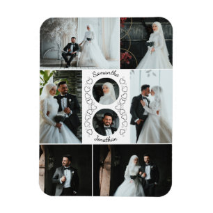 Magnet Flexible Heart Photo Collage mariage Keepsaké