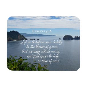 Magnet Flexible Hébreux 4:16 Venons donc avec audace à la