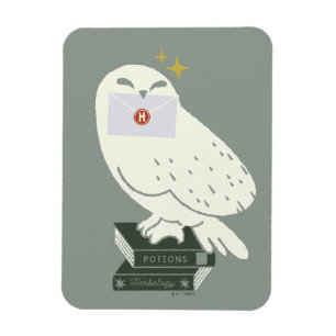 Magnet Flexible Hedwig avec lettre dessin fantaisiste