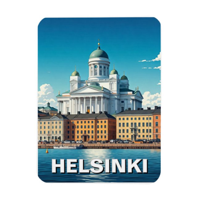 Magnet Flexible Helsinki Finlande Voyages (Vertical)