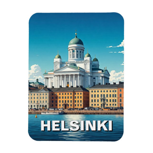 Magnet Flexible Helsinki Finlande Voyages (Vertical)