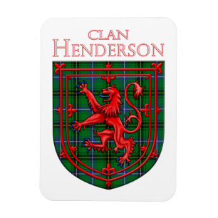 Magnet Flexible Henderson Tartan Scottish Plaid Lion Rampant