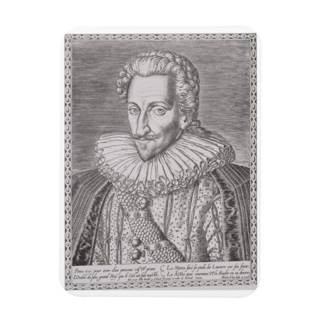 Magnet Flexible Henri IV (1553-1610), roi de Navarre, 1589 (eng. (Vertical)