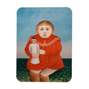 Magnet Flexible Henri Rousseau - Enfant avec poupée