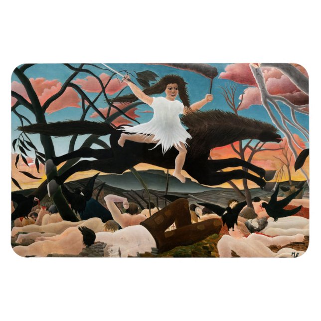 Magnet Flexible Henri Rousseau - La guerre (Horizontal)