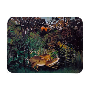 Magnet Flexible Henri Rousseau - Le lion affamé