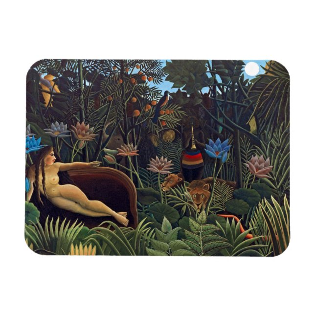Magnet Flexible Henri Rousseau Le Rêve - Femme de la Jungle w Anim (Horizontal)
