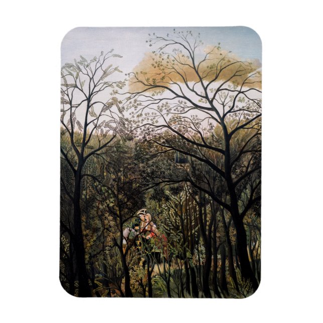 Magnet Flexible Henri Rousseau - Rendez-vous dans la forêt (Vertical)