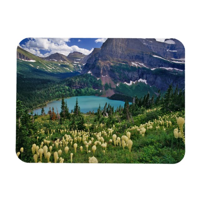 Magnet Flexible Herbe d'ours au-dessus du lac Grinnell dans les Ma (Horizontal)