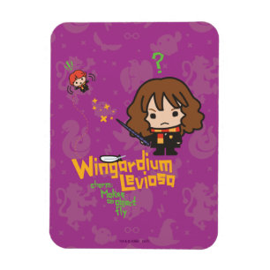 Magnet Flexible Hermione de dessin et Ron Wingardium Leviosa Spell