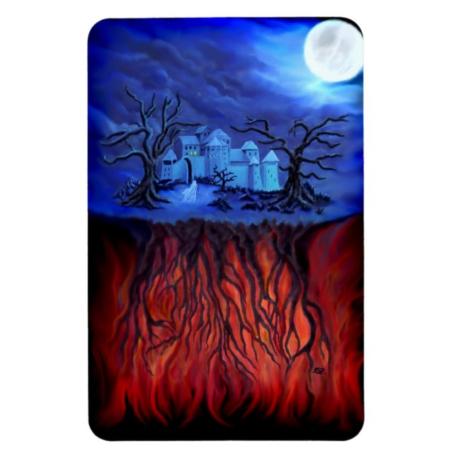 Magnet Flexible Heure de sorcellerie, entre Ciel et Enfer (Vertical)