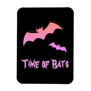 Magnet Flexible Heure des chauves-souris - Pink & Purple Abstrait 