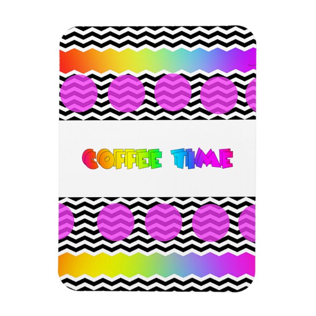 Magnet Flexible HEURE DU CAFÉ Réfrigérateur  (Vertical)