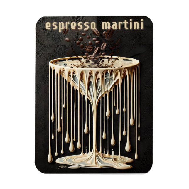 Magnet Flexible Heure du cocktail Espresso Martini (Vertical)