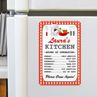 Magnet Flexible Heures de cuisine (personnalisées)