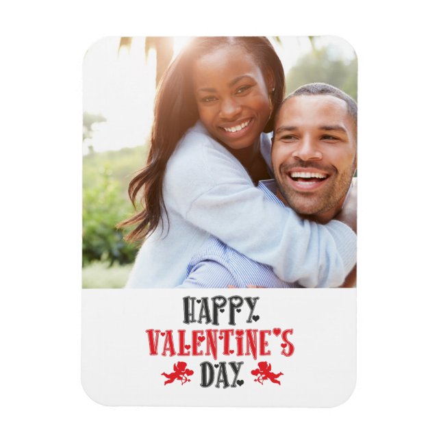 Magnet Flexible Heureuse Sainte-Valentin photo (Vertical)